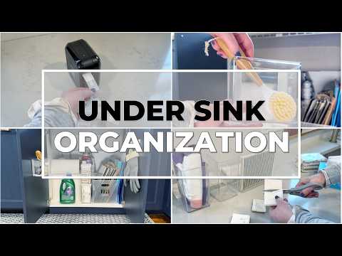 UNDER THE KITCHEN SINK ORGANIZATION: Tips and tricks on how to organize under the kitchen sink