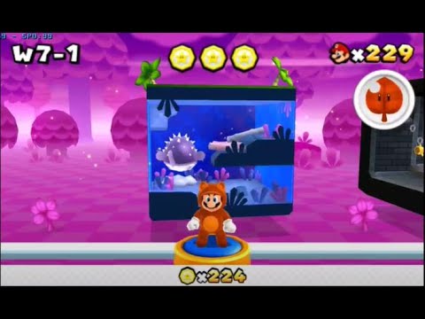 Super Mario 3D Land- World 7-1 speedrun (7 seconds)