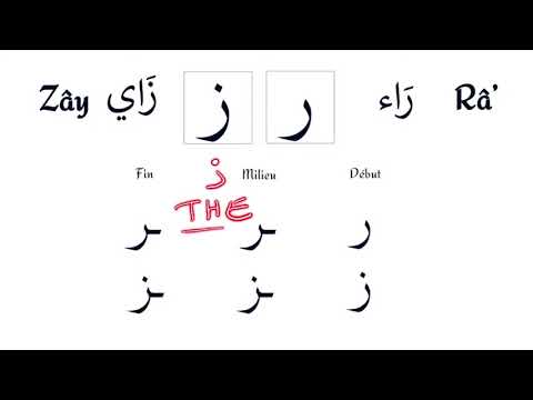 Leçon d'arabe 9: Les lettres râ' et zây (ر ز)