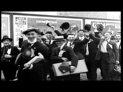 Second draft of World War I draft numbers is drawn by United States Secretary of ...HD Stock Footage