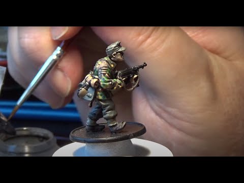 Bolt Action - Painting the WWII 1944 Waffen SS -  Chris Creature Crafter Projects #12
