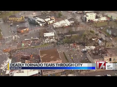 ナッシュビルとその周辺地域で竜巻が発生し、21人が死亡した。 (21 dead after tornadoes barrel through Nashville, surrounding areas)