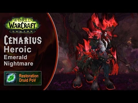 [LGN] Cenarius, Heroic Emerald Nightmare, Restoration Druid PoV (Game Sounds Only)