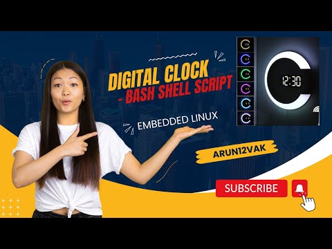 Digital Clock Using Bash Shell Scripting Project Shell Script