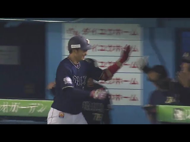 【8回表】代打起用で会心の一撃!! バファローズ・安達が3号同点ソロ!! 2017/9/12 M-Bs