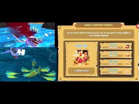 Eat Mahi-mahis with Spike Shark Live Event -(Pacific Ocean)- Hungry Shark World