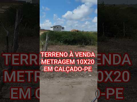 Terreno à venda em Calçado-PE contato para comprar 87 98164-9879