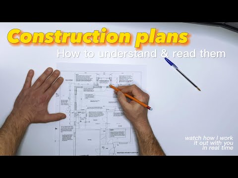 How to:  Reading construction drawings | Floor plans | Architectural drawings - Bricklaying tutorial