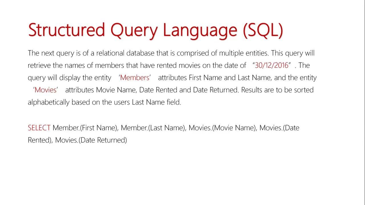 A Comprehensive Introduction to SQL: Understanding the Basics of ...