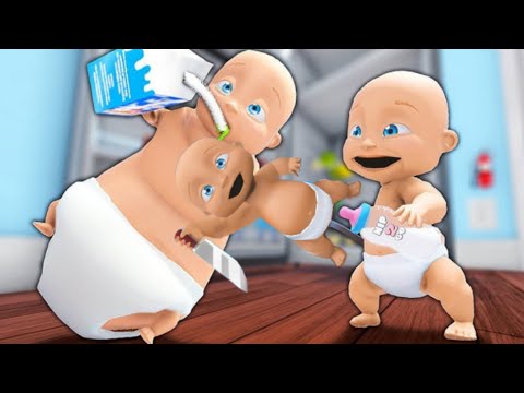 "😱Babies Flood the House with BOILING Water! Can‘Enjoy a Milk’Survive Crazy Game Who is Your Daddy?"