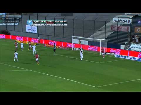 Las ocasiones de Driussi. Quilmes 1 - River 1. Fecha 19. Torneo Inicial 2013. Fútbol Para Todos.