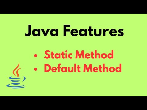 Java Features Default And Static Methods 2