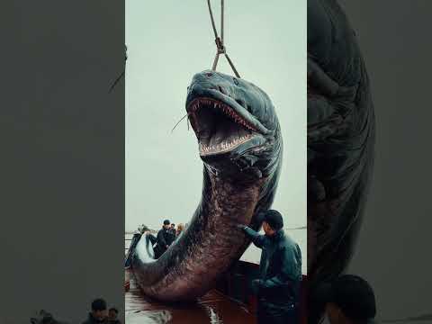 big eel caught is massive  #fishing #ai #eel #eelfishing