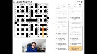 Solving The Times crossword on 19 Dec 2017