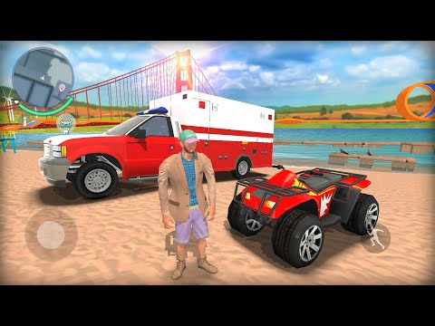 Helicopter Ambulance and ATV Bike Open World Simulator - Android IOS Gameplay.