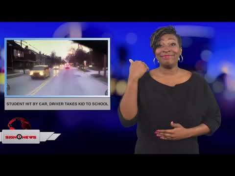 Student hit by car, driver takes kid to school (ASL - 12.15.18)