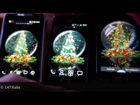 Snow Globe Christmas Tree LWP Video