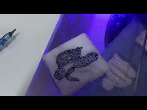 Como fazer tatuagem usando a técnica de pontilhismo com cartucho 1003 RL