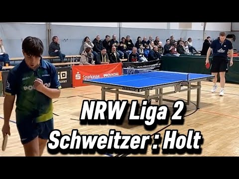 😯Mit 16 Jahren☝️ einer BESTEN SPIELER in der NRW Liga 2 🏓 | P.Schweitzer(2066) : M.Holt(2132)