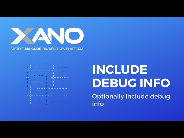 Optionally include debug information