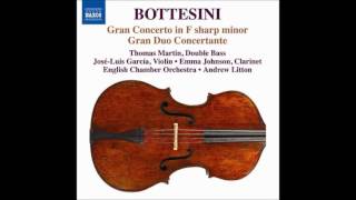 G. Bottesini Duetto for Clarinet and Doble Bass, Thomas Martin, Emma Johnson