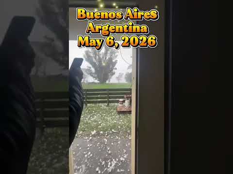 Heavy hail in General Guido (Buenos Aires, Argentina, May 6, 2026)
