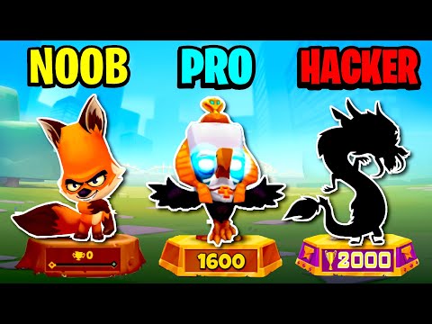 NOOB vs PRO vs HACKER - Zooba Zoo Battle Arena