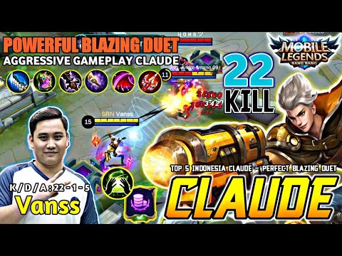 CLAUDE POWERFUL BLAZING DUET | BEST BUILD CLAUDE 2020 BUILD TOP GLOBAL CLAUDE 2020 | By Vanss ~ MLBB