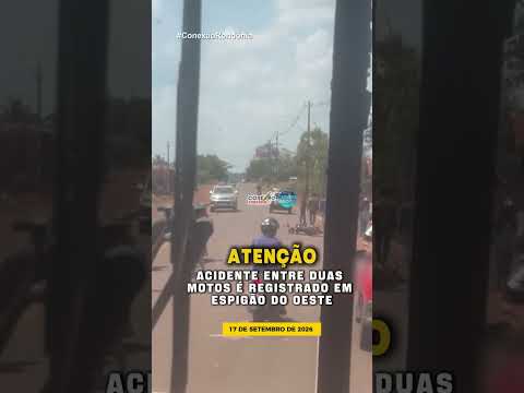 ACIDENTE ENTRE DUAS MOTOS É REGISTRADO EM ESPIGÃO DO OESTE