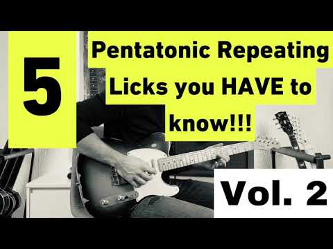5 Pentatonic Repeating Licks you HAVE to know!!! Vol.2 #pentatonic #blues #licks