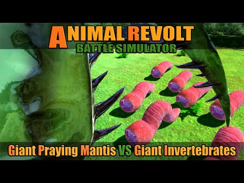 Giant Praying Mantis vs Giant Invertebrates - Animal Revolt Battle Simulator