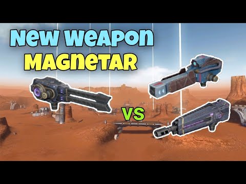 [WR] 💥 New Weapon Magnetar vs Shredder, quarker and punisher Preview comparison warrobots  WR.