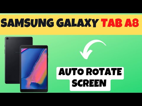 Samsung Galaxy Tab A8 How to Auto Rotate Screen / Screen Rotation