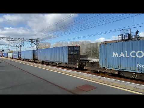 90039 & 90024 Class 90 Electrics Malcolm Group, DB Cargo at Nuneaton