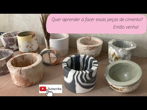 Quer aprender do jeito mais fácil? Vou ensinar como produzir lindas peças de cimento! Parte 1