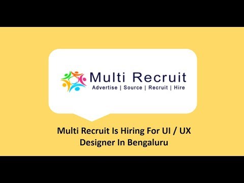 UI UX Designer Job - Multi Recruit