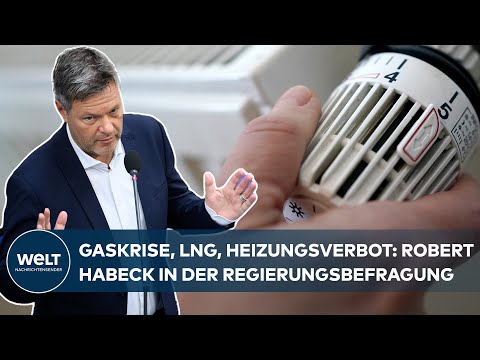 GASKRISE, LNG, HEIZUNGSVERBOT: Wirtschaftsminister Robert Habeck stellt sich Regierungsbefragung