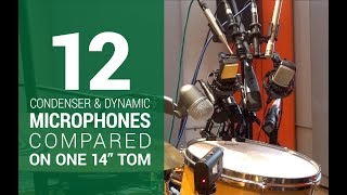 Video thumbnail for 12 microphones on 14" tom audio-technica AT4041 Shure SM57 81 AKG Sennheiser Earthworks Audix snare by SIC MIC