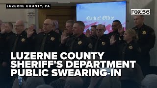 Luzerne County Sheriff's Department adopts public swearing-in ceremony tradition