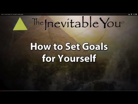 How To Set Goals For Yourself, smart goals