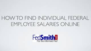 How to Find Federal Employees' Salaries by Name