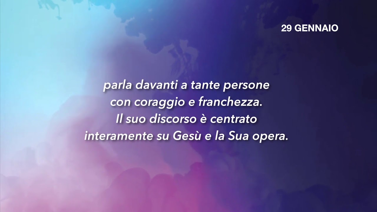 Meditazione Calendario "Parole di Vita" del 29 Gennaio 2019