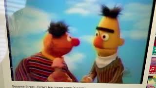 Ernie decides to share his ice cream with Bert