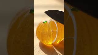 Glass fruits cutting ASMR