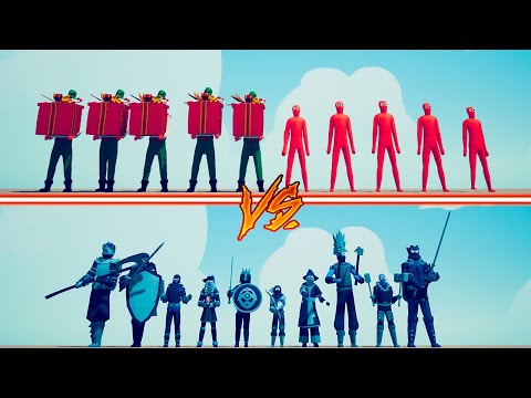 ICE TEAM vs RANDOM TEAM + PRESENT ELF TEAM - Totally Accurate Battle Simulator | TABS