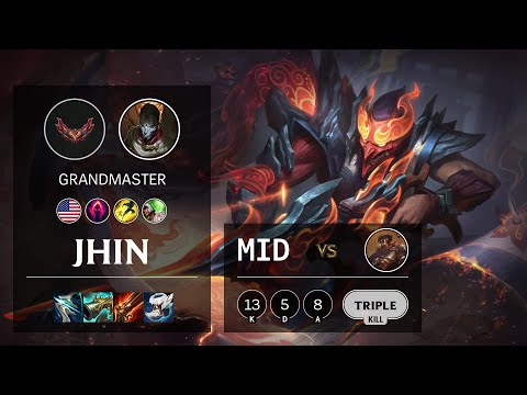 Jhin Mid vs Viktor - NA Grandmaster Patch 12.5
