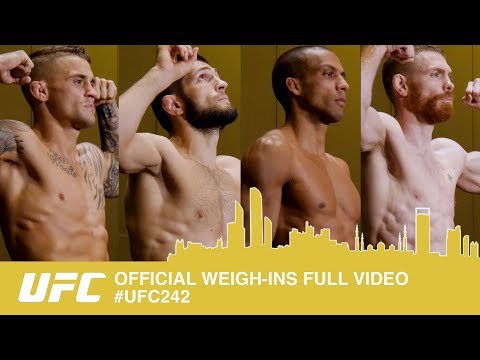 UFC 242 - OFFICIAL WEIGH-INS FULL VIDEO