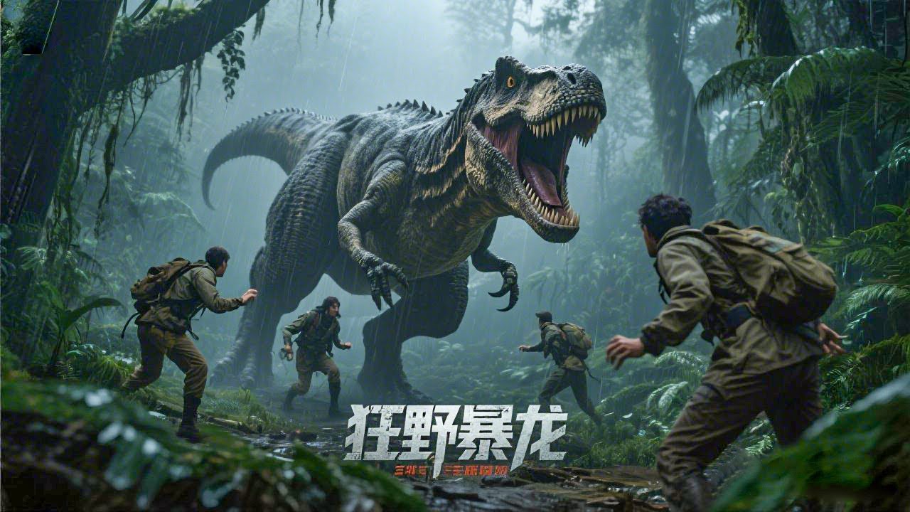 Monster Movie! Expedition Team Spotted by T-Rex, Unluckily Chased by T-Rex