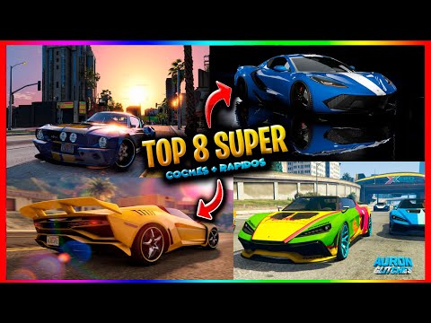 TOP 8 MEJORES COCHES SUPER (rápidos) en GTA 5 ONLINE | 2021| GTA5 ONLINE TOP| AURONGLITCHES