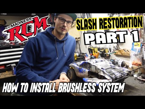 How to install Traxxas Velineon 3s VXL System - Slash Restoration Series Part 1